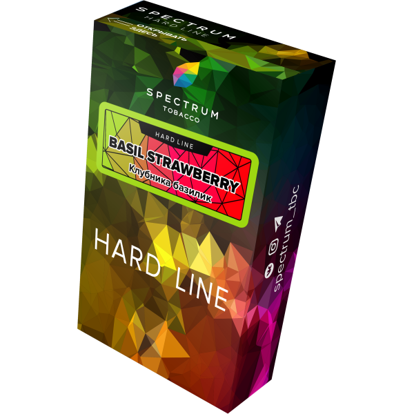 Табак Spectrum Hard basil strawberry 40 грамм в Турции