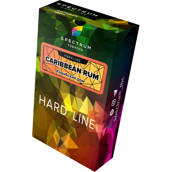 Табак Spectrum Hard caribbean rum 40 грамм в Турции