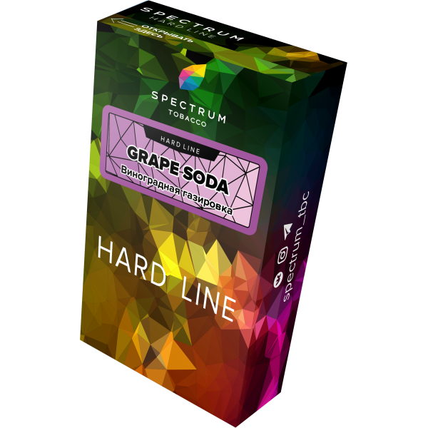 Табак Spectrum Hard grape soda 40 грамм в Турции