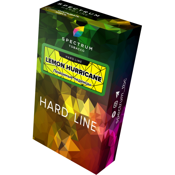 Табак Spectrum Hard lemon hurricane 40 грамм в Турции