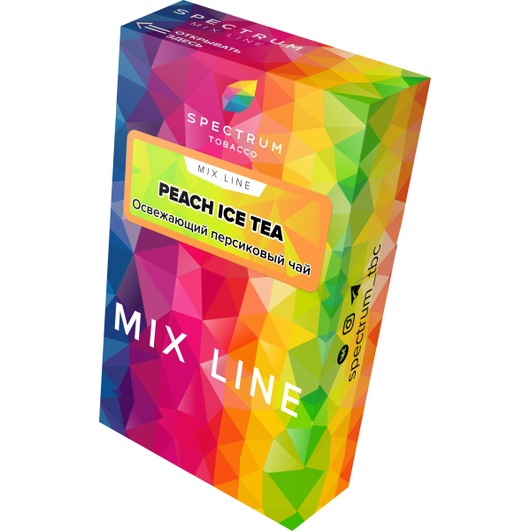 Табак Spectrum Mix Line Peach Ice Tea 40 грамм в Турции