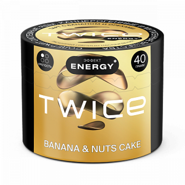 Табак TWICE Banana Nuts Cake (Пирог с бананом и орехами) 40 гр в Турции