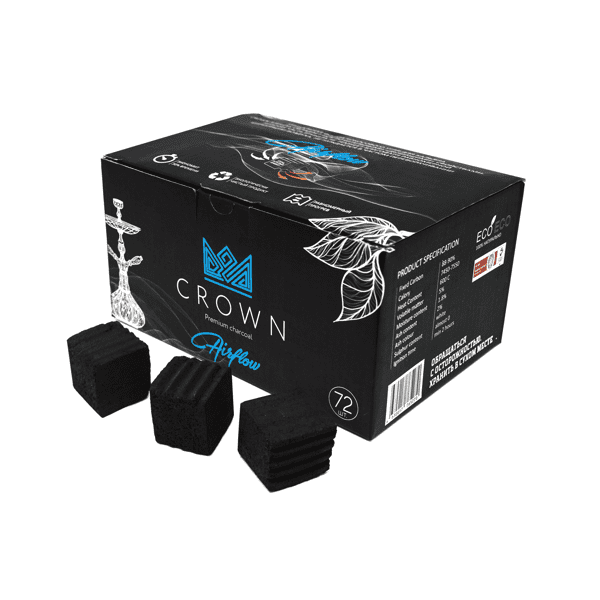 Уголь Crown Airflow Кокосовый 72 Шт (25 Мм) в Турции