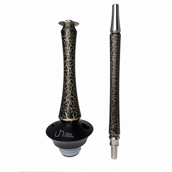 Кальян Union Hookah Sleek Кракле золотой в Турции