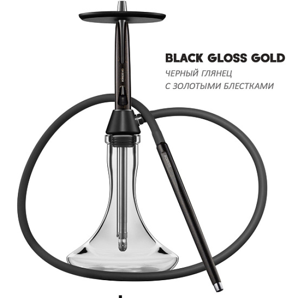 Кальян Koress K3 Black Gloss (Черный,Золотой, 48 см) в Турции
