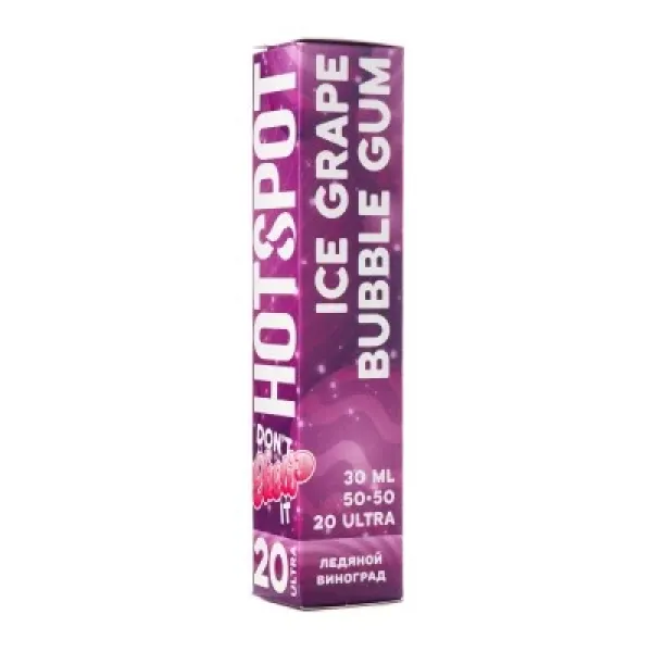 Жидкость HOTSPOT Chow Ultra Ice Grape Bubble Gum 30 мл в Турции
