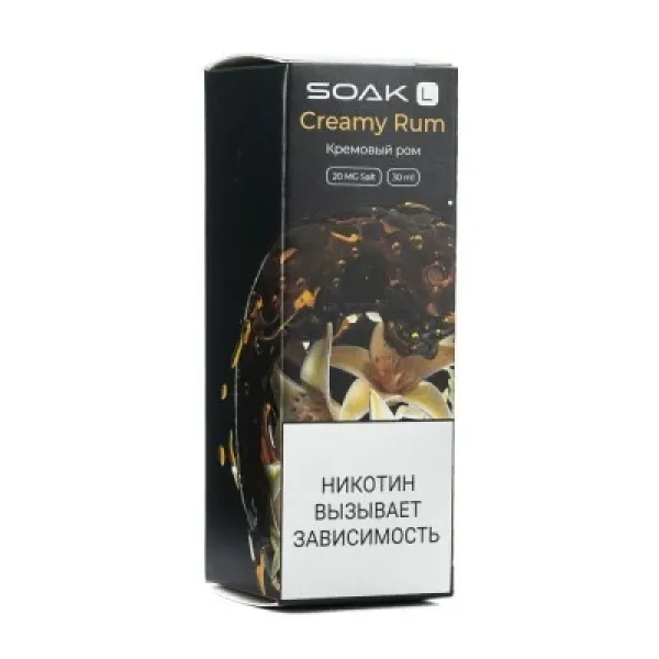 Жидкость SOAK L Creamy Rum 30 мл в Турции