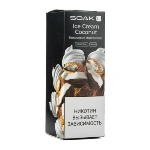 Жидкость SOAK L Ice Cream Coconut 30 мл в Турции