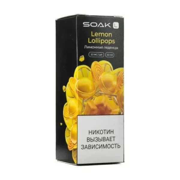 Жидкость SOAK L Lemon Lollipops 30 мл в Турции