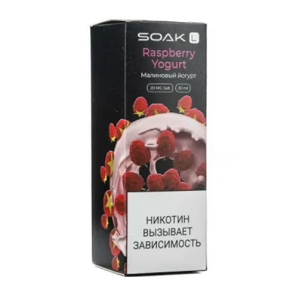 Жидкость SOAK L Raspberry Yogurt 30 мл в Турции