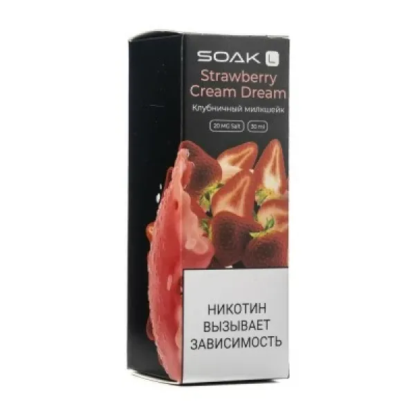 Жидкость SOAK L Strawberry Cream Dream 30 мл в Турции