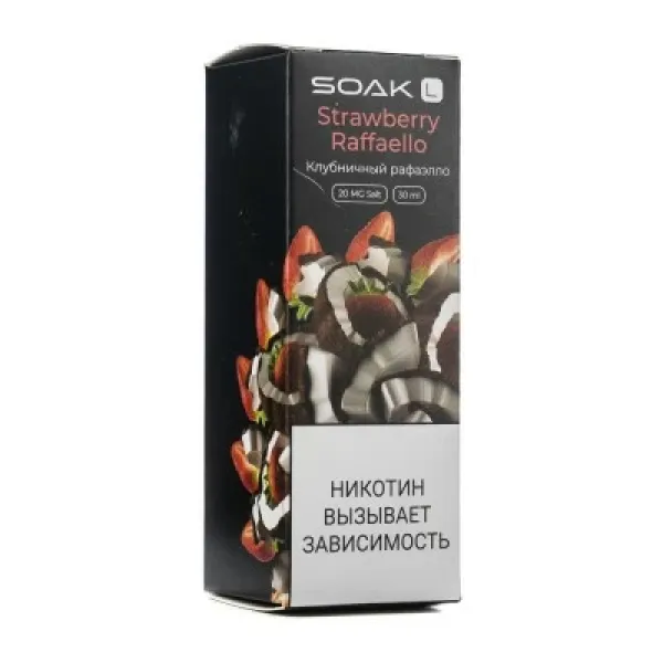 Жидкость SOAK L Strawberry Raffaello 30 мл в Турции