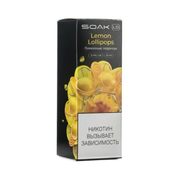 Жидкость SOAK LS Lemon Lollipops 30 мл в Турции