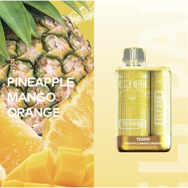Elfbar TE5000 Pineapple Mango Orange, 5000 тяг в Турции