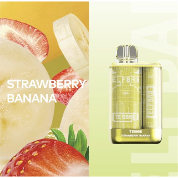 Elfbar TE5000 Strawberry Banana, 5000 тяг в Турции