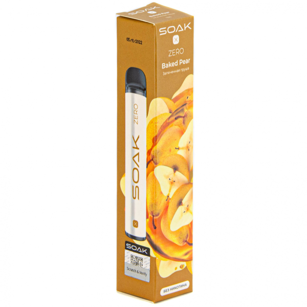 SOAK X ZERO Baked pear 1500 затяжек (без никотина) в Турции