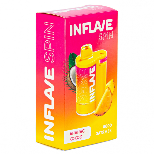 INFLAVE SPIN Ананас кокос (8000 затяжек) в Турции