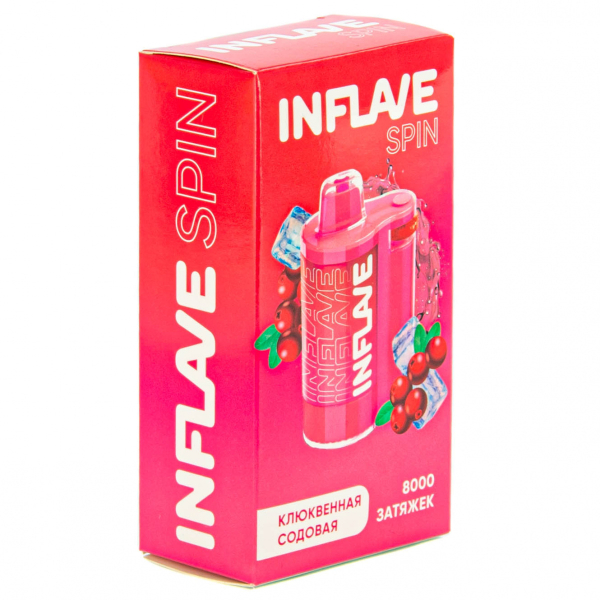 INFLAVE SPIN Клюквенная содовая (8000 затяжек) в Турции