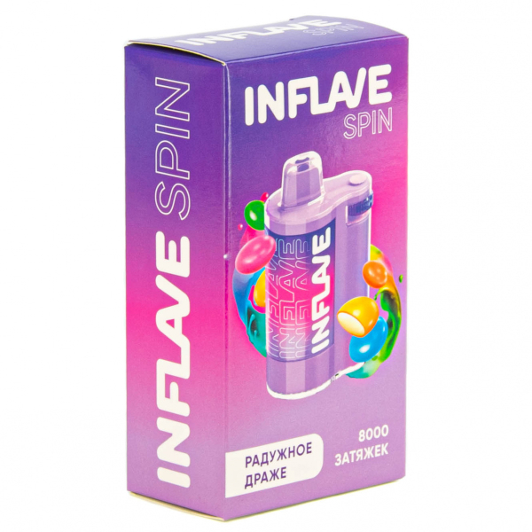 INFLAVE SPIN Радужное драже (8000 затяжек) в Турции