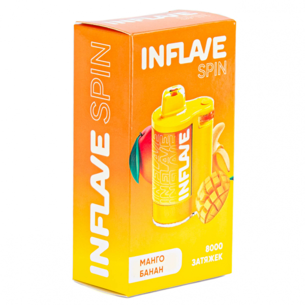 INFLAVE SPIN Манго банан (8000 затяжек) в Турции