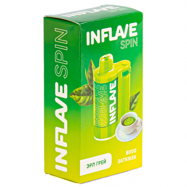 INFLAVE SPIN Эрл Грей (8000 затяжек) в Турции