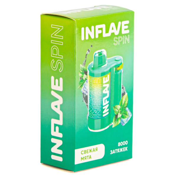 INFLAVE SPIN Свежая мята (8000 затяжек) в Турции