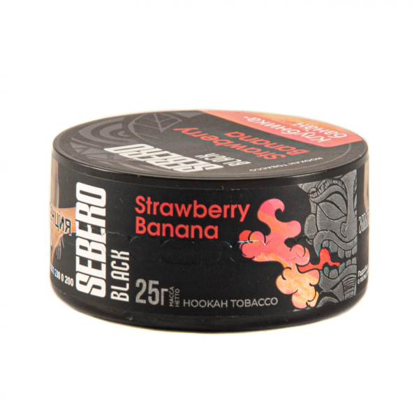 Табак Sebero Black Strawberry Banana  25 грамм в Турции