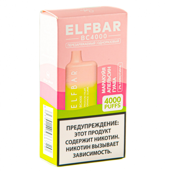ELF BAR Passionfruit Orange Guava (4000 затяжек) 20 мг в Турции