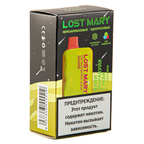 LOST MARY SPACE EDITION OS Kiwi Passion Fruit Guava 4000 затяжек 20 мг в Турции