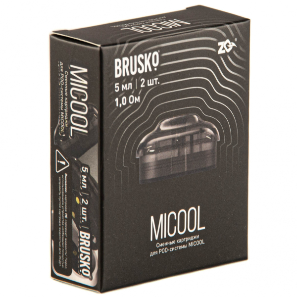 Картридж Brusko Zq Micool 5мл (2шт.) 1.0 в Турции