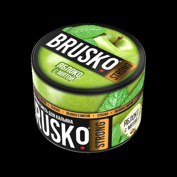 Смесь Brusko Strong яблоко с мятой  50 гр в Турции