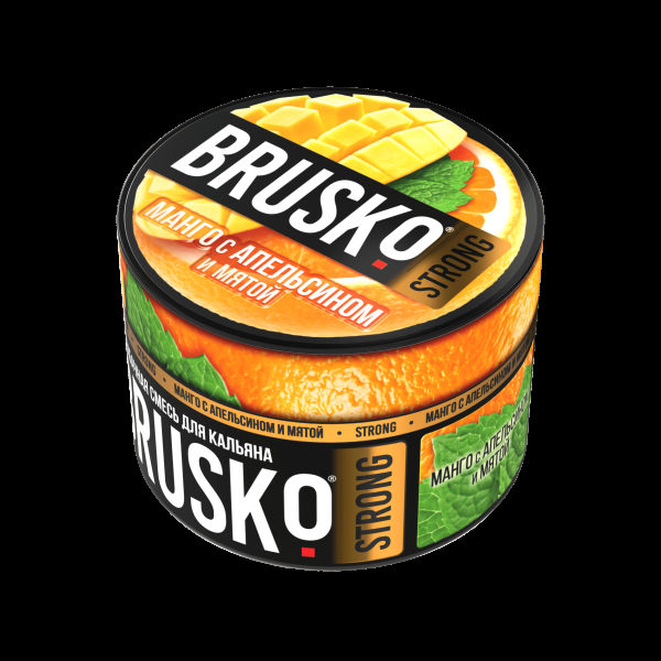 Смесь Brusko Strong манго с апельсином и мятой  50 гр в Турции