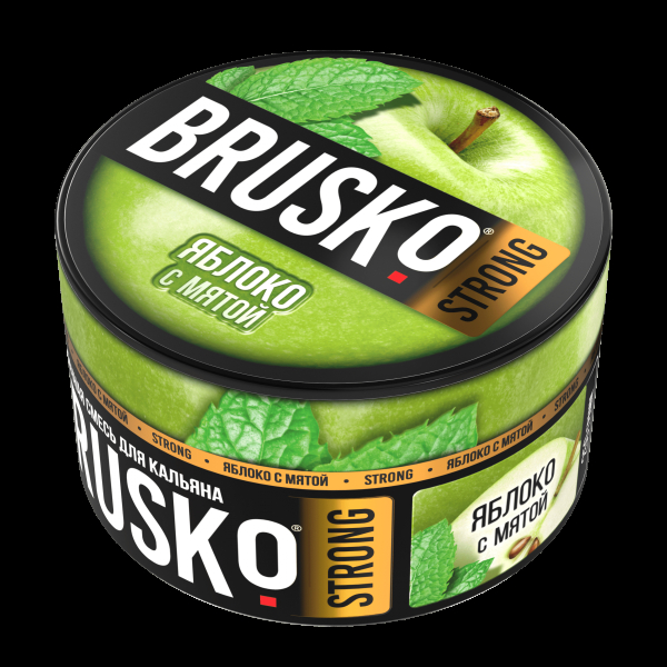 Смесь Brusko Strong яблоко с мятой  250 гр в Турции