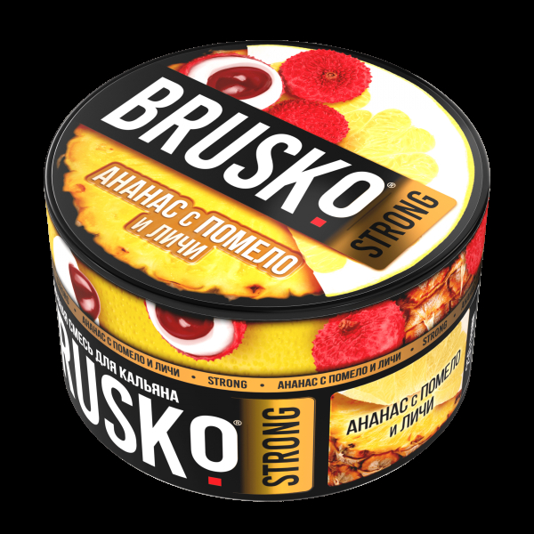 Смесь Brusko Strong ананас с помело и личи  250 гр в Турции