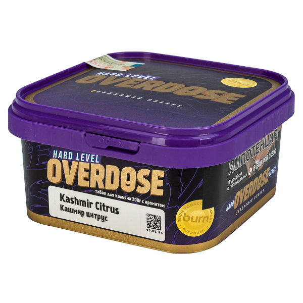 Табак Overdose Kashmir Citrus  200 грамм в Турции