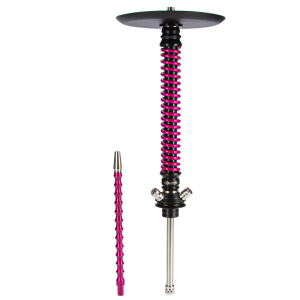 Кальян Mamay Customs Coilovers чёрно-розовый лак   в Турции
