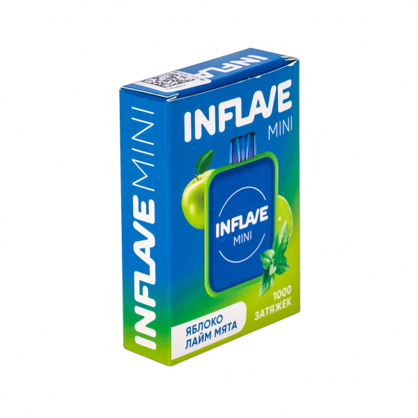Inflave Mini Яблоко Лайм Мята (1000 Затяжек) в Турции