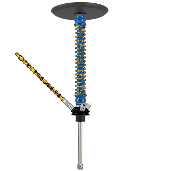 Кальян Mamay Custom V3 №12 Coilovers Голубой Золотой Сплеш  в Турции