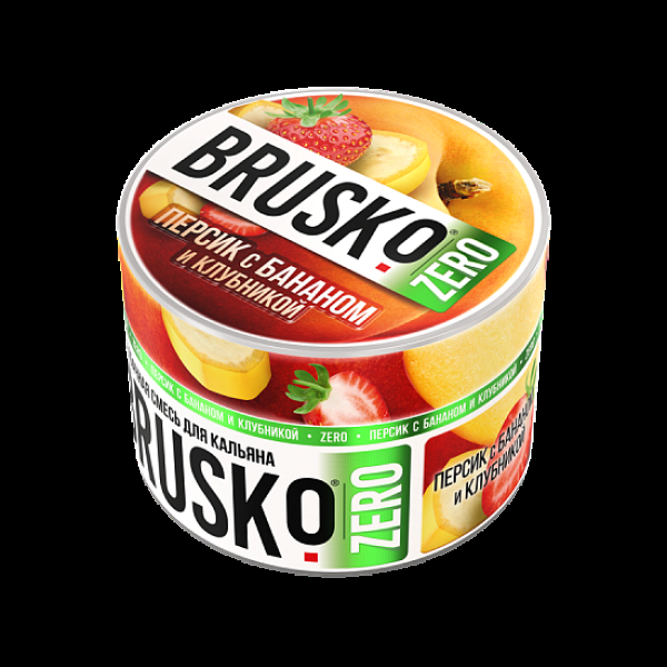 Смесь Brusko Персик С Бананом И Клубникой (Zero)  50 гр в Турции