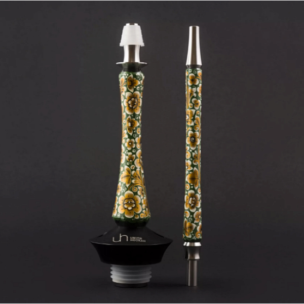 Кальян Union Hookah Sleek Хохлома Зеленый  в Турции