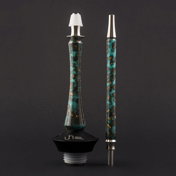Кальян Union Hookah Sleek Акрил С Шишками Бирюзовый  в Турции