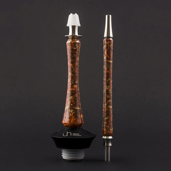 Кальян Union Hookah Sleek Акрил С Шишками Янтарь  в Турции