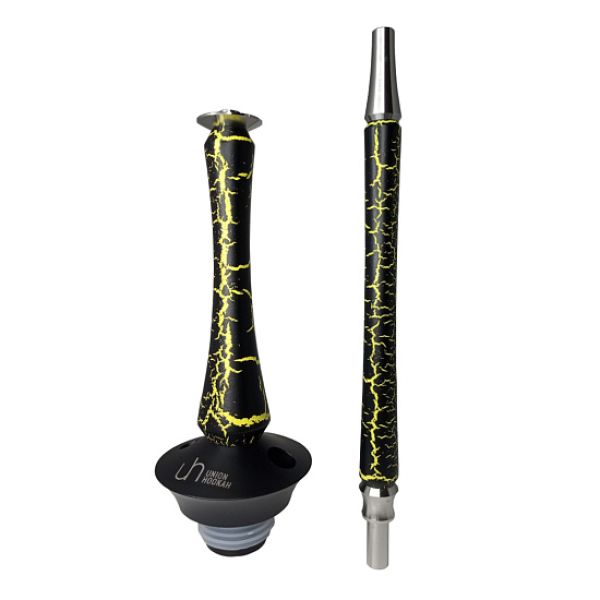Кальян Union Hookah Sleek Кракле Желтый  в Турции