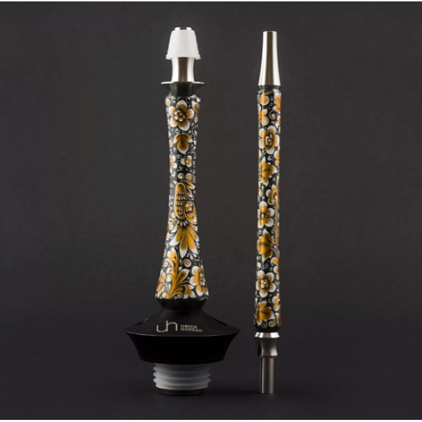 Кальян Union Hookah Sleek Хохлома Черный  в Турции