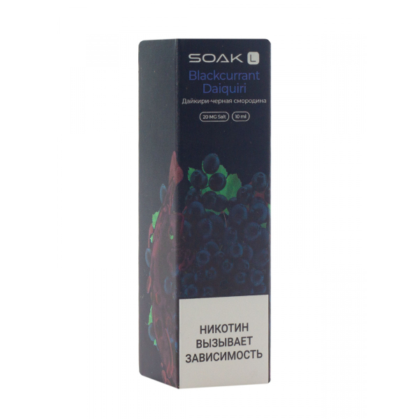 Жидкость Soak Blackcurrant Daiquiri 10 Мл 2 Мг в Турции