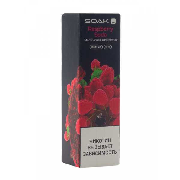 Жидкость Soak Raspberry Soda 10 Мл 2 Мг в Турции