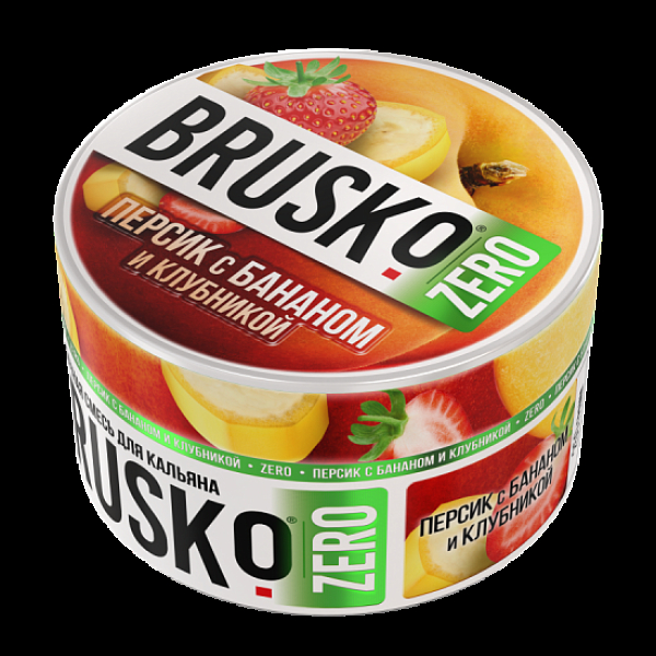 Смесь Brusko Персик С Бананом И Клубникой (Zero)  250 гр в Турции