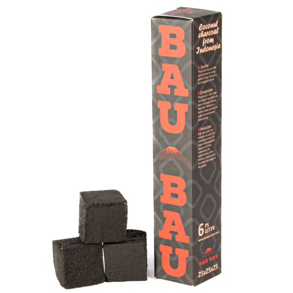 Уголь Bau Bau Кокосовый 6 Шт Черный (25 Мм) в Турции