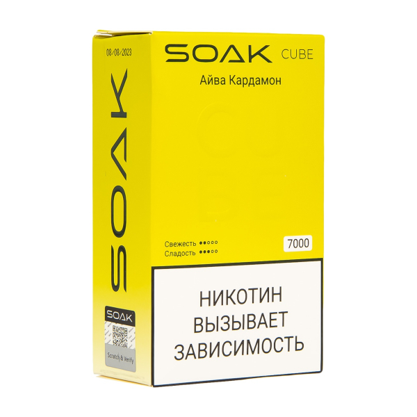 Soak Cube Айва Кардамон 7000 Затяжек в Турции