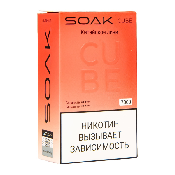 Soak Cube Китайское Личи 7000 Затяжек в Турции
